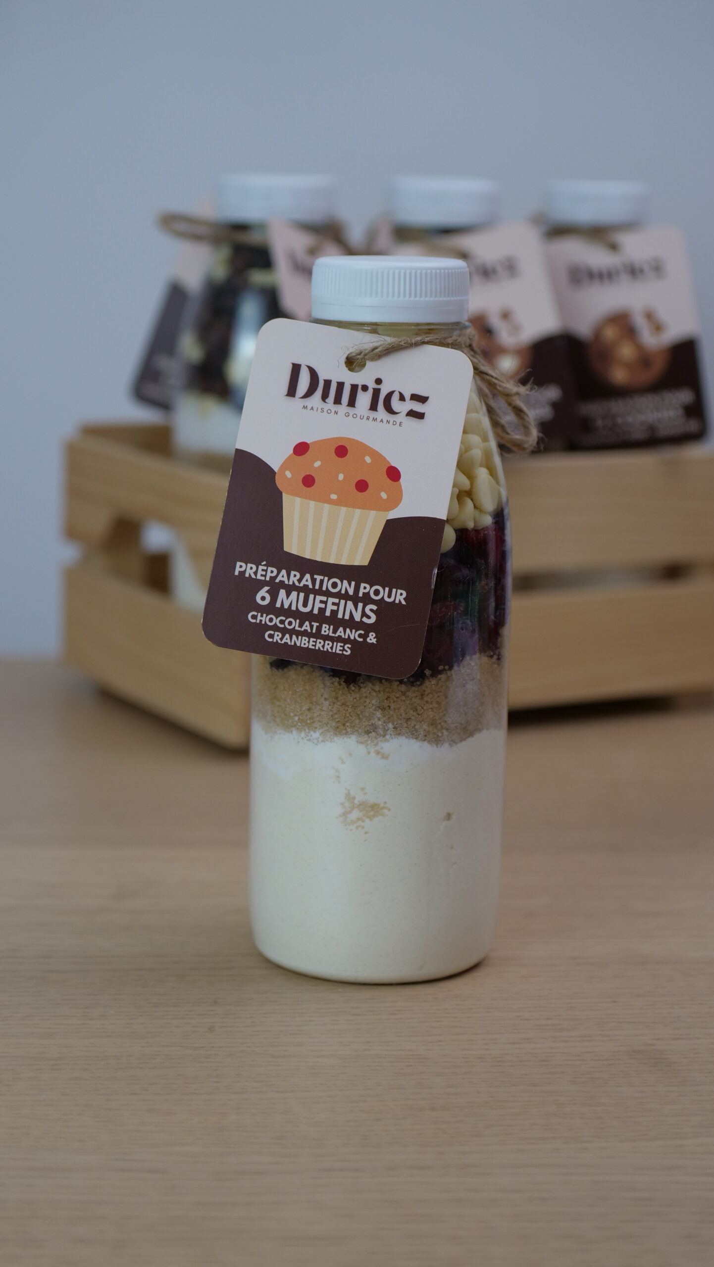 Préparation pour 6 muffins au chocolat blanc & cranberries – Image 3