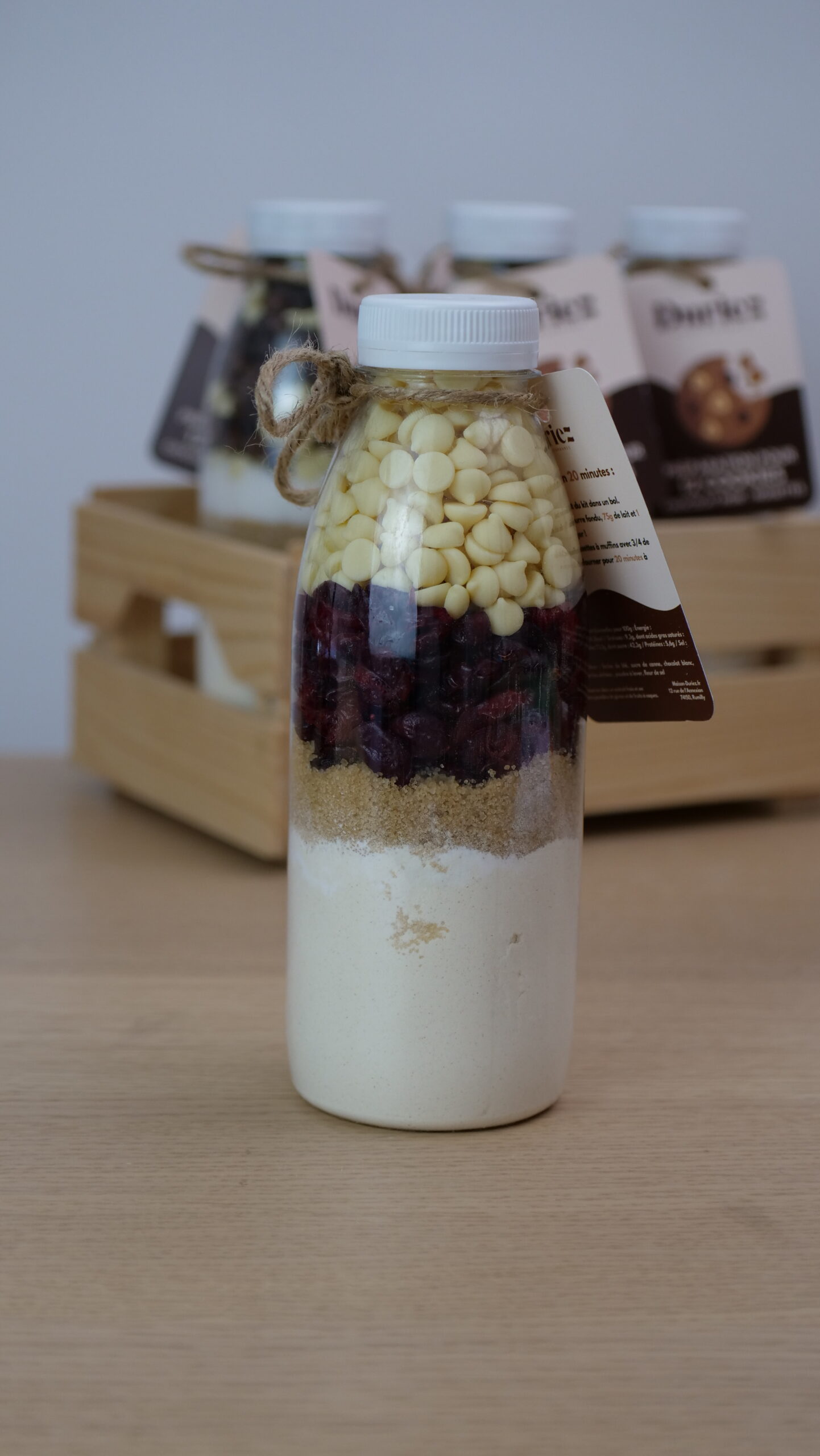 Préparation pour 6 muffins au chocolat blanc & cranberries – Image 2